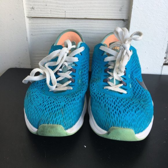 Nike Women's Zoom Fit Blue Lagoon/White Shoes Sneakers Size 9 - Picture 4 of 12